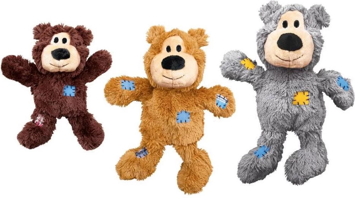 Kong Wild Knots Beer - Hondenspeelgoed - Assorti - M - 25 X 20 X 10 Cm - Afbeelding 11