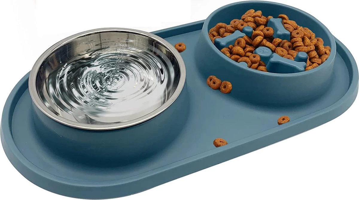 Anti Schrokbak Hond – Slow Feeder – Drinkbak – Voerbak Kat – Silicone Placemat – 300ml