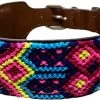 Hondenhalsband - Multikleur Neon - XL ( Nekomvang 53 - 63 Cm )