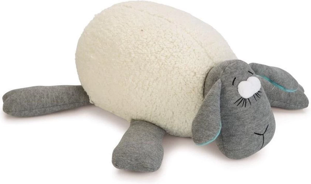 Beeztees Puppy Heartbeat - Hondenknuffel - Wit/Grijs - 35x20x14 Cm - Afbeelding 3