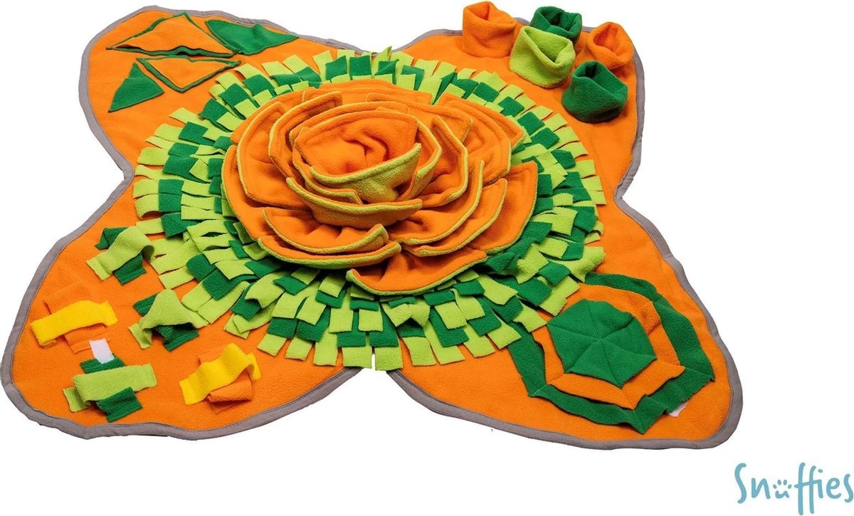 SNUFFIES® Snuffelmat Belle 60x50cm – Snuffelmat – Snuffelmatten - Honden Speelgoed - Honden Speelgoed Intelligentie - Snuffelmat Hond - Snuffelmatten – Hersenwerk – Honden Speeltjes – Puppy - Puppy Speelgoed - Honden Denkspelletjes - Afbeelding 2