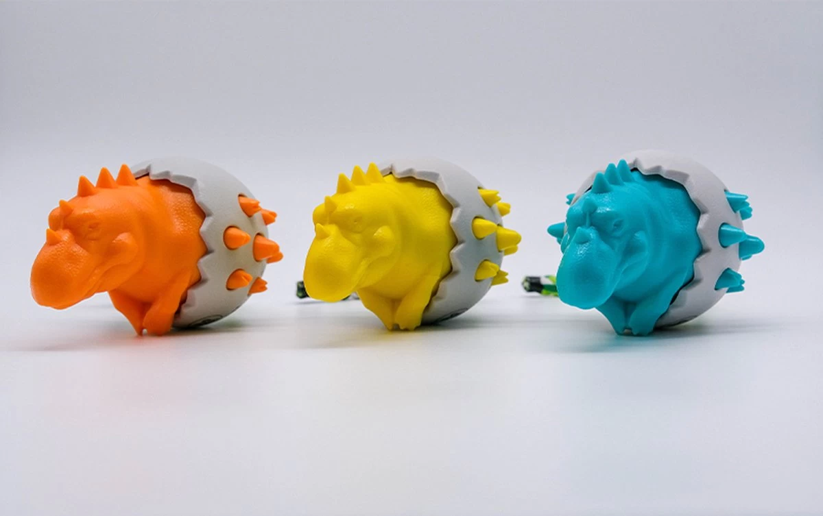 TocaDino - Kauwspeelgoed - Honden - Speelgoed Voor Honden - Reiniging - Dental - Blauw - Afbeelding 4