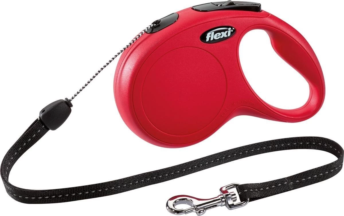Flexi New Classic Koord - Hondenriem - Rood - S - 8 M - (<12 Kg) - Afbeelding 9