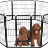 Topmast Premium Puppyren - Zwart - Hondenren - Opvouwbaar - 60 Cm Hoog - Binnen - Voor Puppy's En Honden