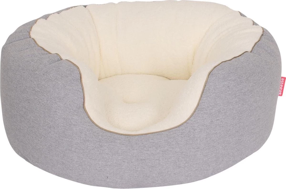 Snoozle Orthopedische Hondenmand - Zacht En Luxe Hondenkussen - Hondenbed - Wasbaar - Hondenmanden - 66cm - Lichtgrijs