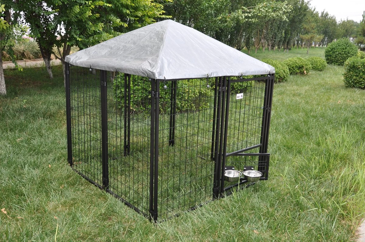 MaxxPet Hondenkennel - Hondenkennel Met Afneembaar Dak - Geschikt Voor Buiten En Binnen - 142 X 142 X 153 Cm - Afbeelding 7