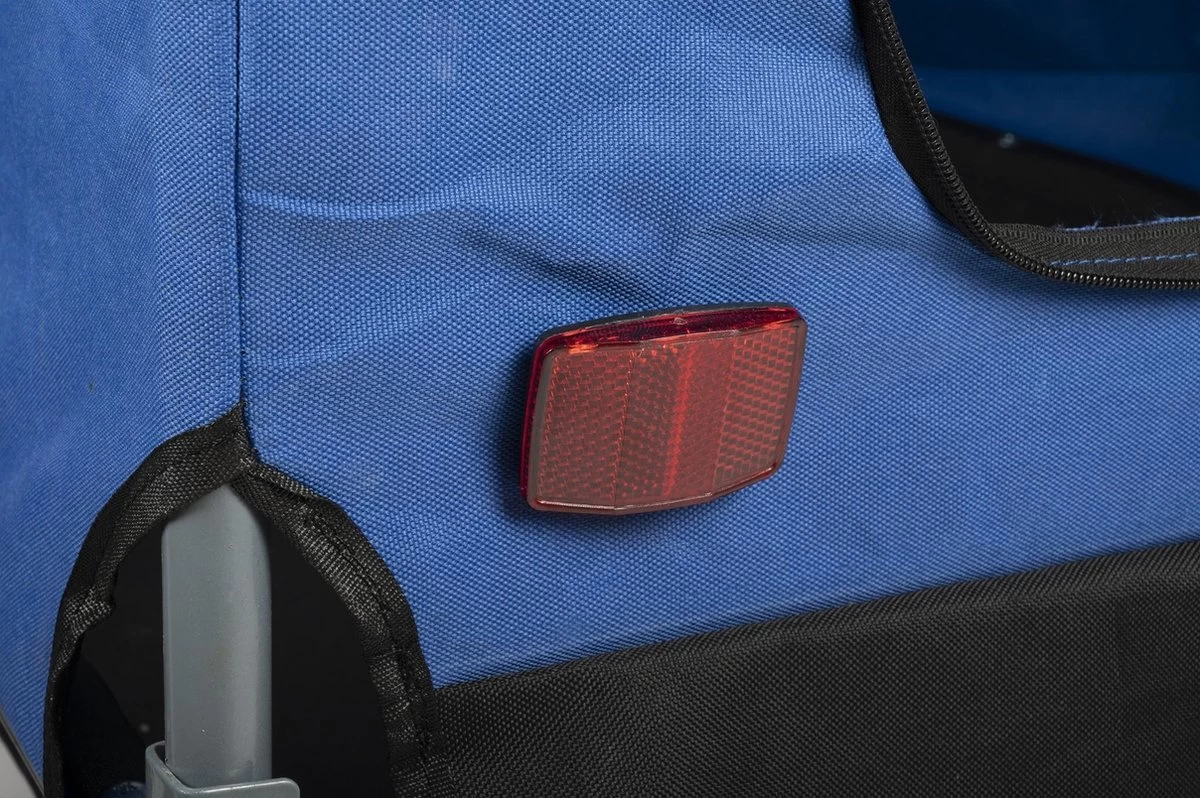 Bicycle Gear Fietskar Hond - Max. 25 KG - Plat Opvouwbaar - Eenvoudige Montage - Regenhoes - Afneembare Luchtbanden - Afbeelding 12