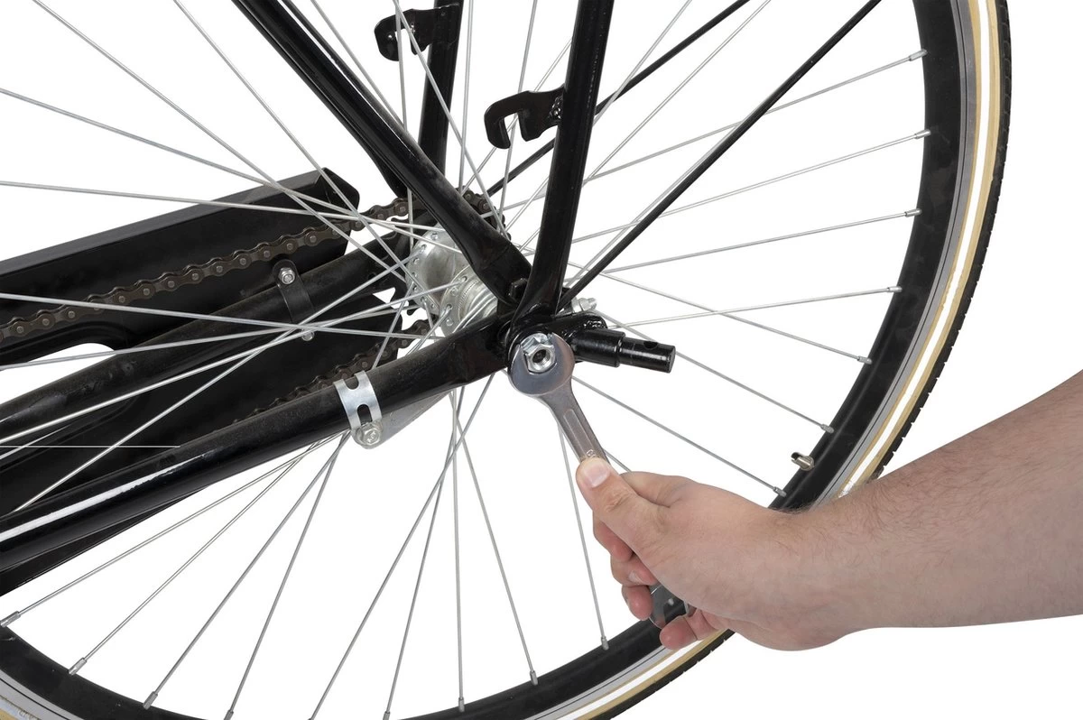 Bicycle Gear Fietskar Hond - Max. 25 KG - Plat Opvouwbaar - Eenvoudige Montage - Regenhoes - Afneembare Luchtbanden - Afbeelding 13