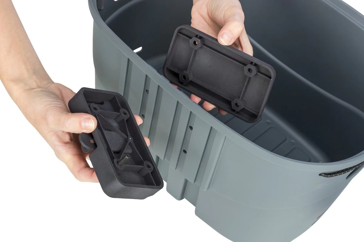 Trixie Stuur-Fietsmand Kunststof Grijs - 42X30X39 CM TOT 5 KG - Afbeelding 6