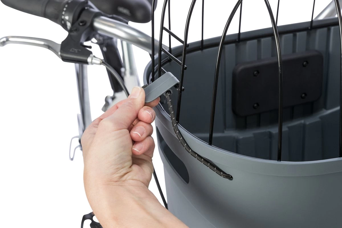 Trixie Stuur-Fietsmand Kunststof Grijs - 42X30X39 CM TOT 5 KG - Afbeelding 7