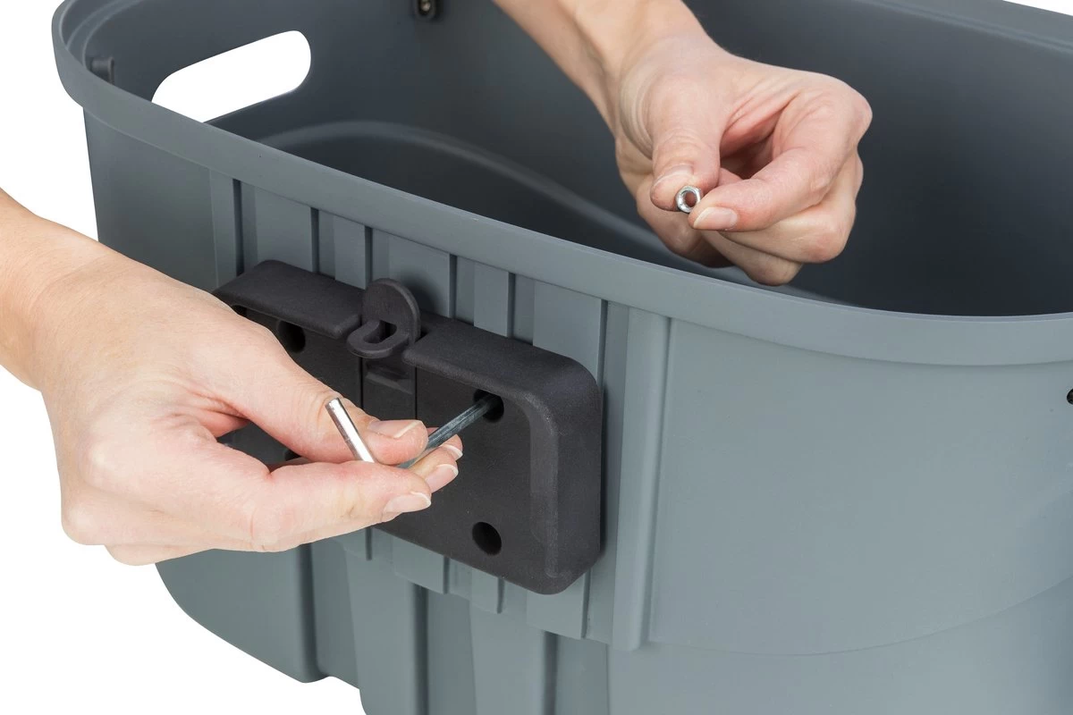 Trixie Stuur-Fietsmand Kunststof Grijs - 42X30X39 CM TOT 5 KG - Afbeelding 8