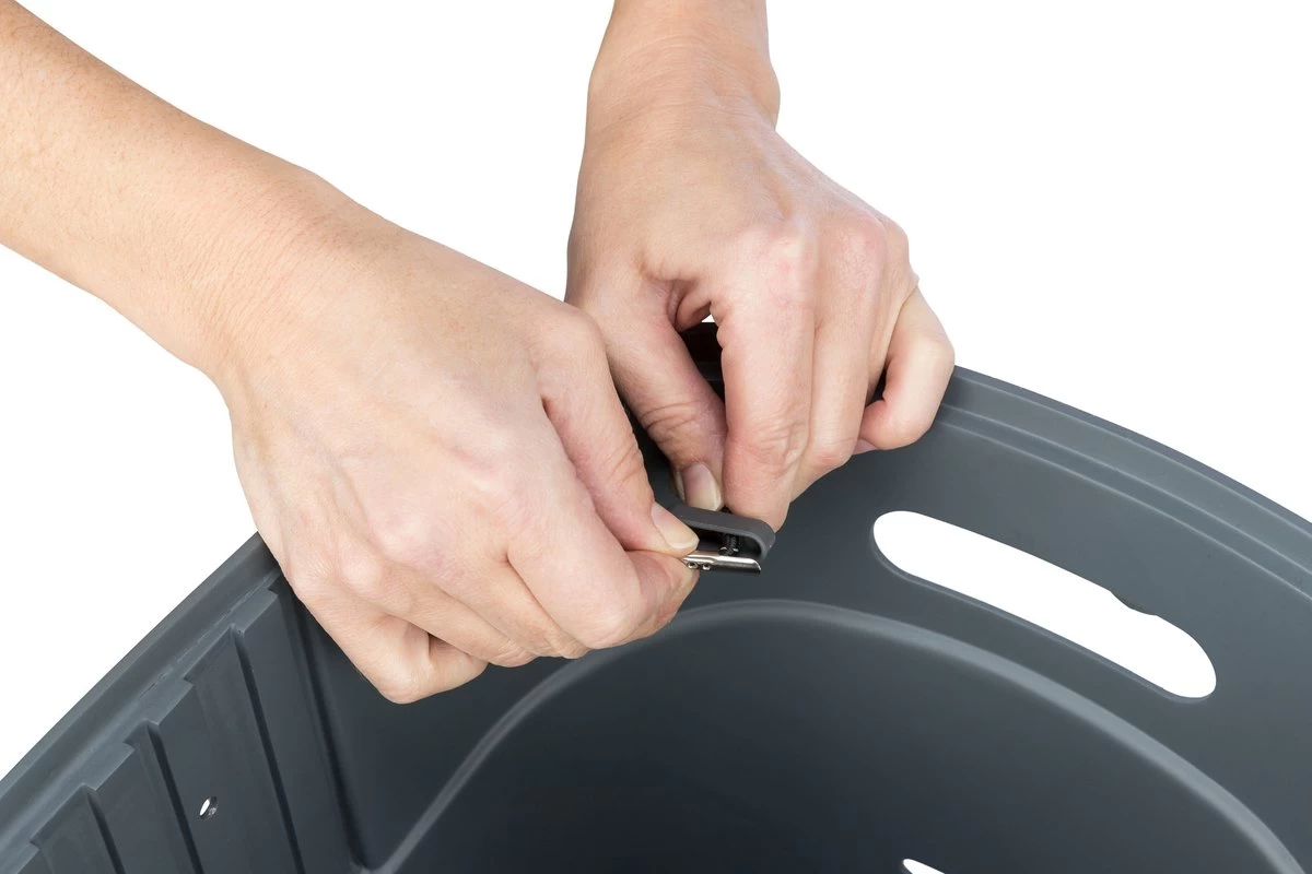 Trixie Stuur-Fietsmand Kunststof Grijs - 42X30X39 CM TOT 5 KG - Afbeelding 10