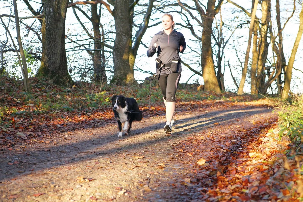 Trixie Heupriem Met Jogginglijn Zwart - RIEM 60-120 CM LIJN 100-135 CM - Afbeelding 6