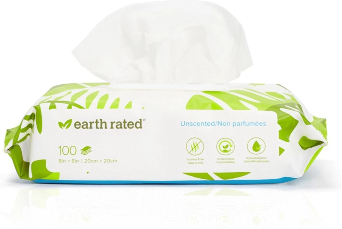 Earth Rated Dog Wipes Schoonmaakdoekjes Geurloos 100 Doekjes - Afbeelding 7