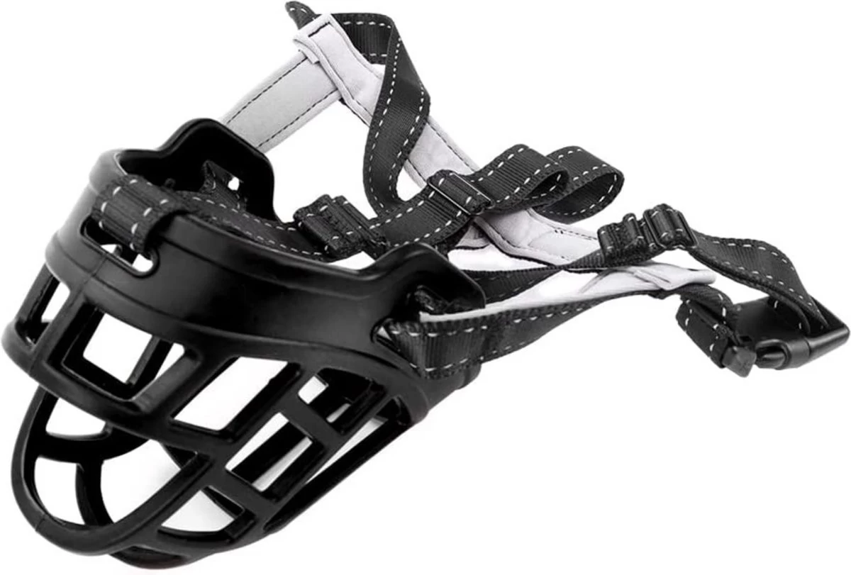 Sharon B Muilkorf Hond - Zwart - XL - Comfortabel - Snuitomtrek 34 Tot 37 Cm - Voor Grote Honden - Afbeelding 5