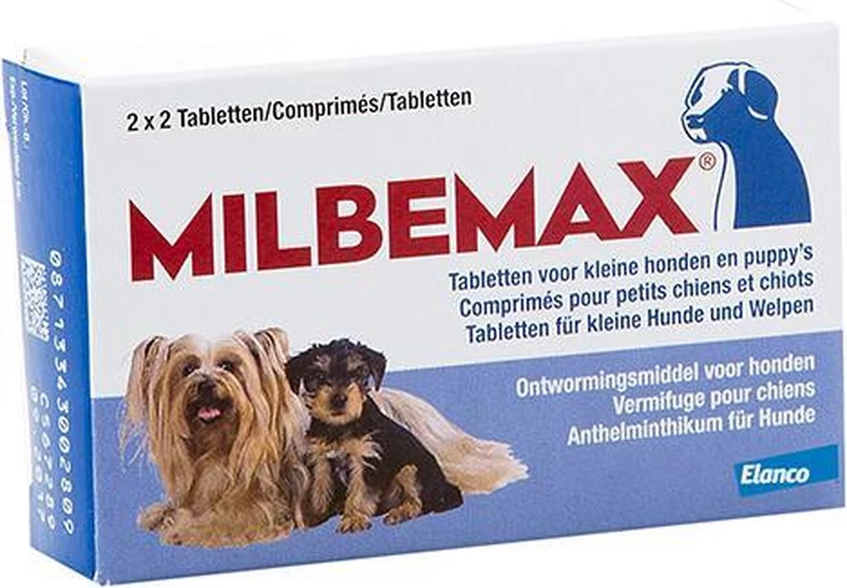 Milbemax Kleine Hond & Puppy's Van 0,5 Kg Tot 10 Kg - 1 St à 2 X 2 Tabletten - Afbeelding 3