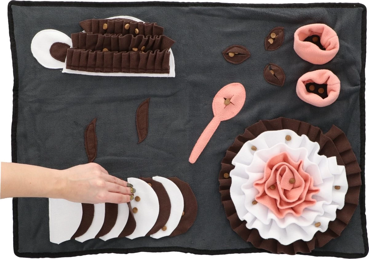 Adori Snackmat Coffee Multi-Color - Hondenspeelgoed - 70x50 Cm - Afbeelding 2