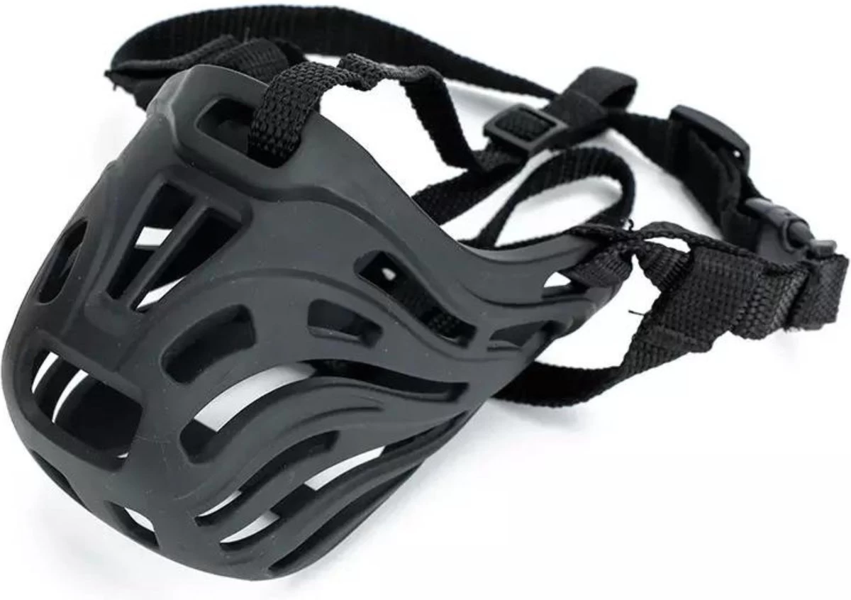 XtraSafe Muilkorf Voor Kleine Honden - Zwart - Maat 4 - Comfortabel - Afbeelding 2