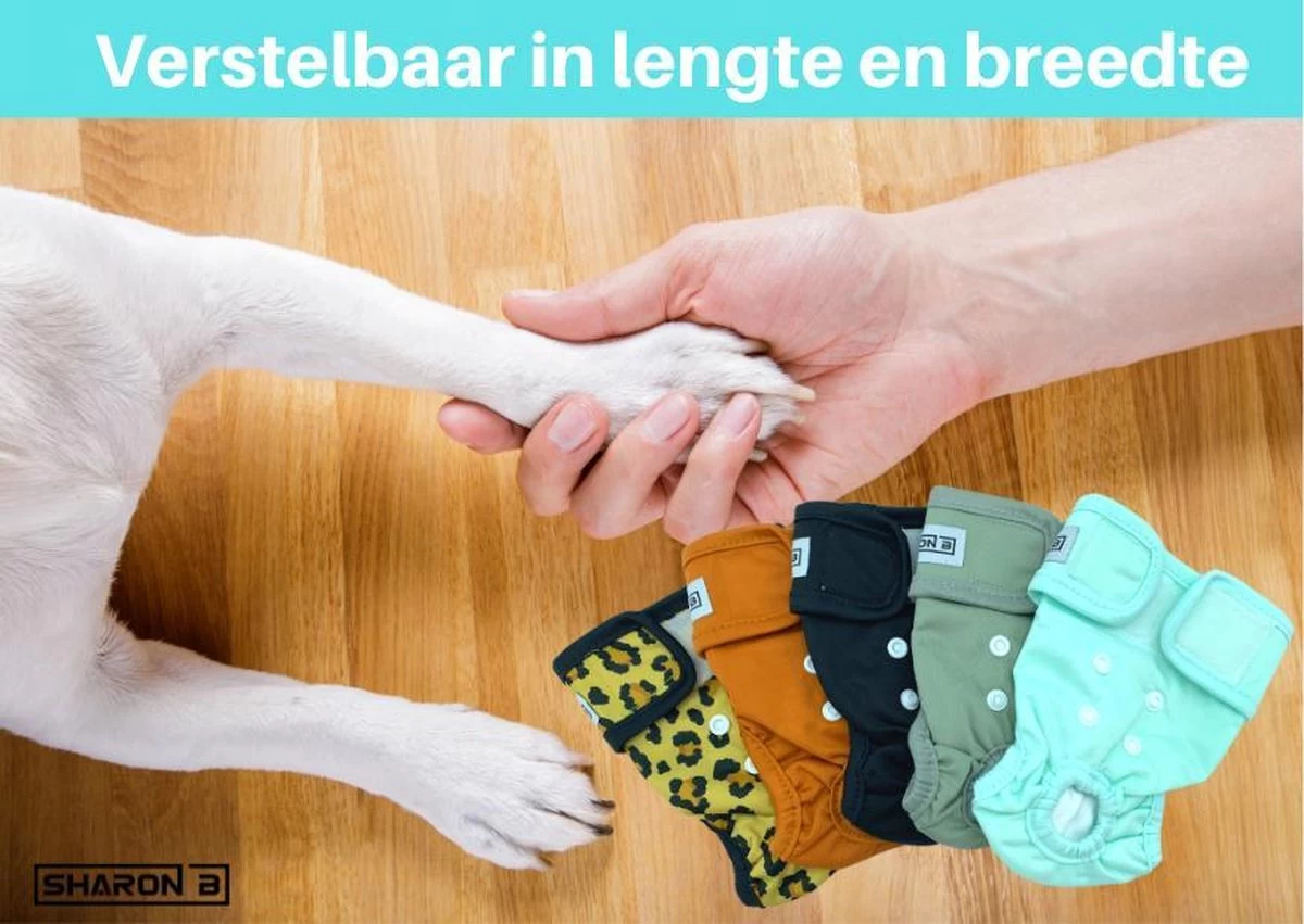 Loopsheidbroekje Hond - Bruin - Maat S - Voor Kleine Honden - Herbruikbaar - Hondenbroekje - Hondenluier - Loopsheid - Ongesteldheid - Voorkomt Ongewenste Zwangerschappen Bij Teefjes - Milieuvriendelijk - Verantwoord - Perfecte Pasvorm - Afbeelding 8