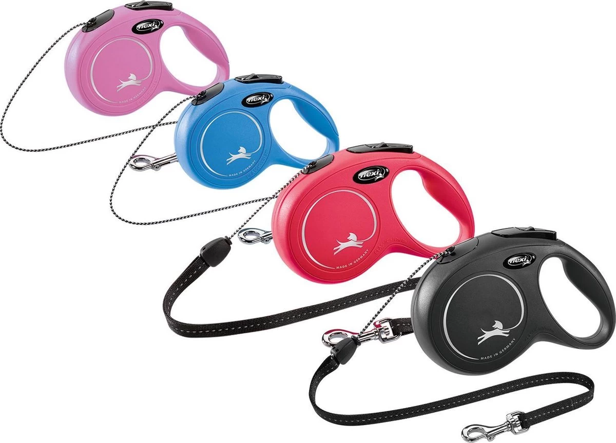 Flexi New Classic Koord - Hondenriem - Rood - S - 8 M - (<12 Kg) - Afbeelding 15