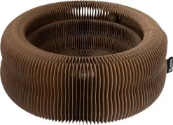 District 70 MAZE 3-in-1 Opvouwbare Kartonnen Kattenmand - Inclusief Catnip Balletje - Voor Slapen, Spelen En Krabben!