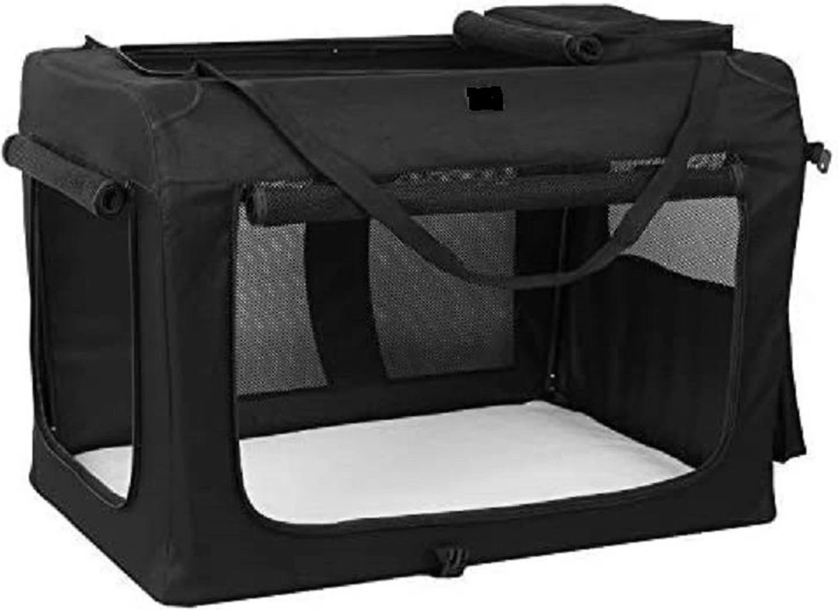 Topmast Nylon Bench - Softcrate - Stoffen Vouwbench - Zwart - 50 X 35 X 35 Cm