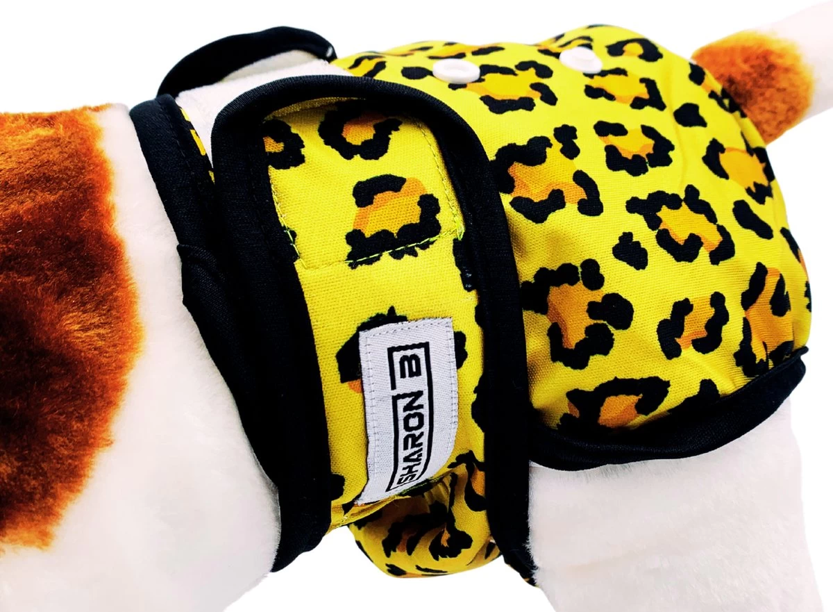 Sharon B Loopsheidbroekje Hond - Luipaard - Maat S - Wasbaar - Afbeelding 12