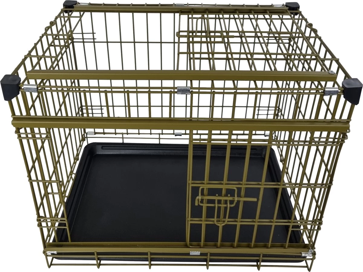 Topmast CopperCove Hondenbench - Bronze Bench - 107 X 70 X 78 Cm - Bench Voor Honden - Hondenbench Opvouwbaar - Afbeelding 3