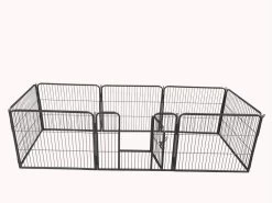Adori 8-Hoekige Puppyren - Hondenbench - 76x81 Cm Grijs