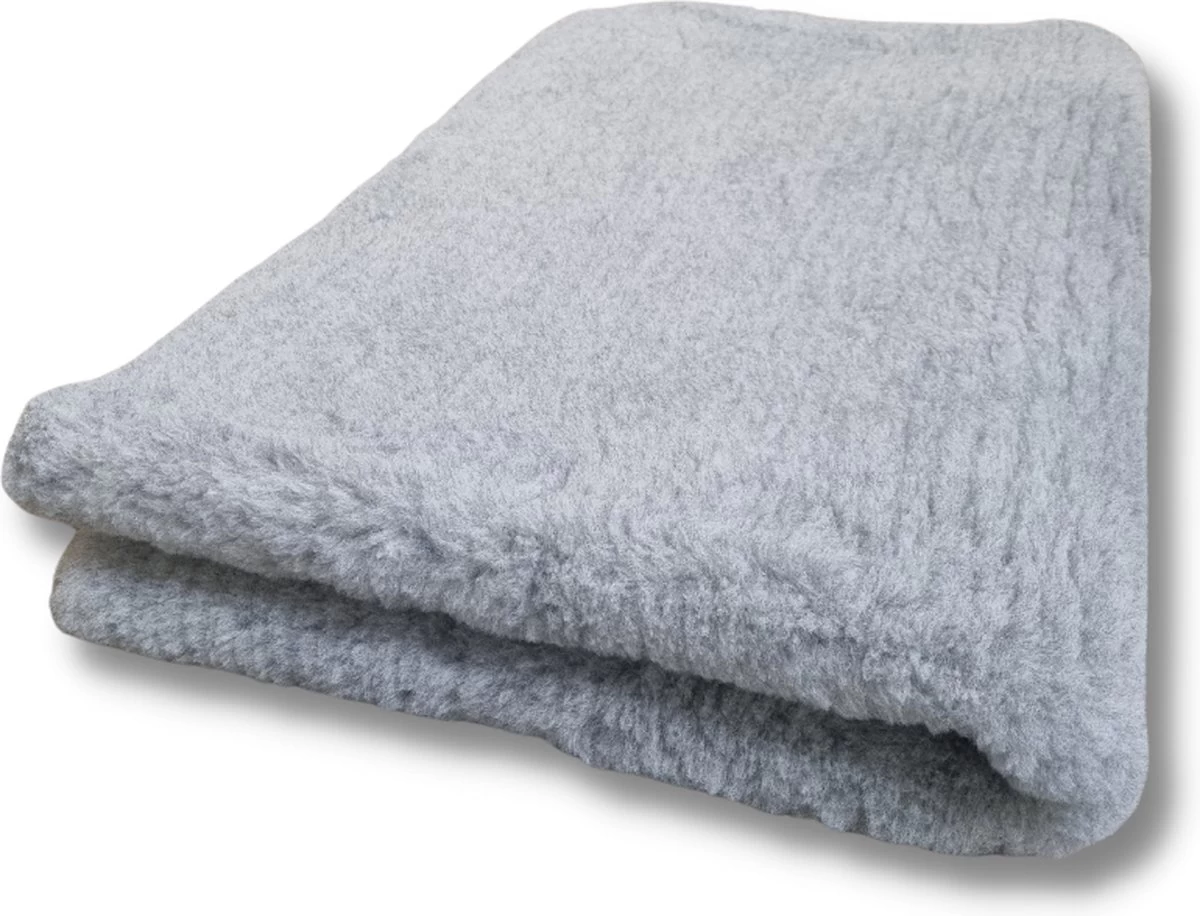 Vetbed Grijs Effen - Antislip Hondenmat - Hondenbed - Hondenmatras - Benchmat - 100 X 75 CM - Machine Wasbaar - Afbeelding 5