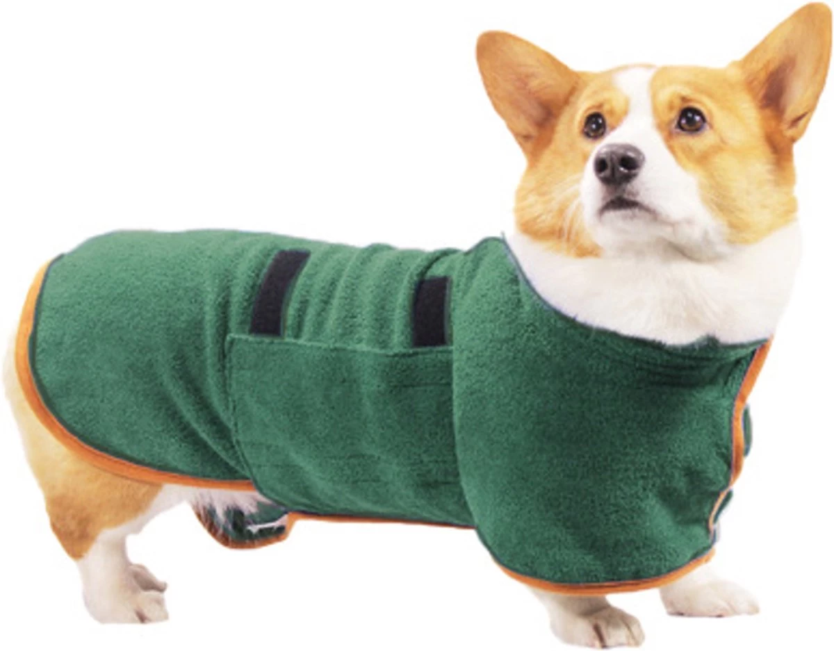 Merkloos Hondenbadjas Grijs – Maat L – Ideaal Voor Na Het Zwemmen - Afbeelding 6