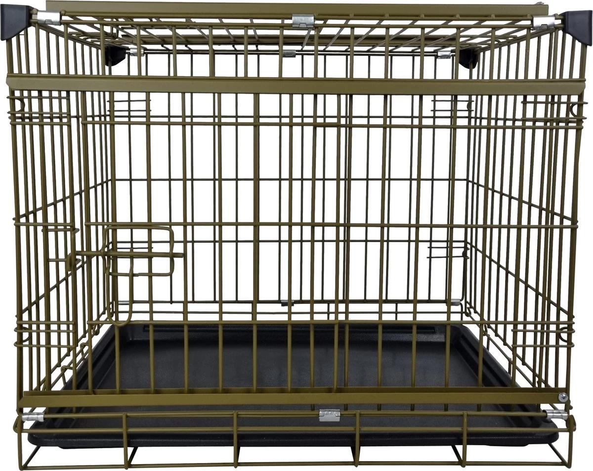 Topmast CopperCove Hondenbench - Bronze Bench - 107 X 70 X 78 Cm - Bench Voor Honden - Hondenbench Opvouwbaar - Afbeelding 5