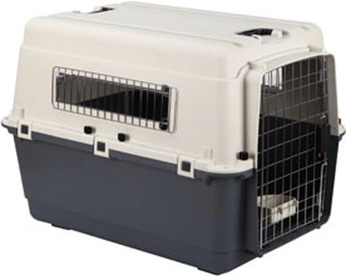 Flamingo - Hondentransportbox Nomad XL - Grijs - 90 X 60 X 74 Cm - Afbeelding 4