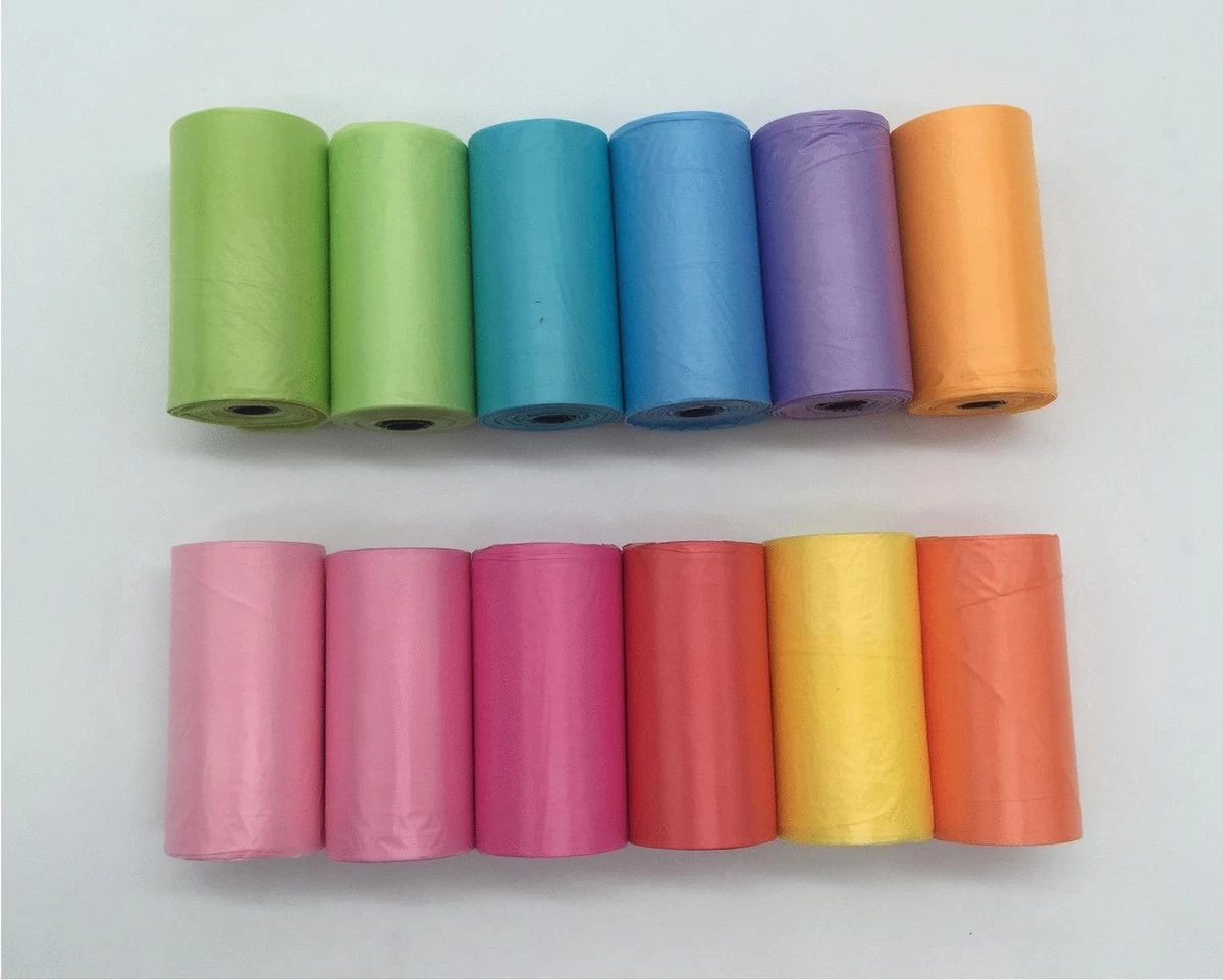 Adori Poepzakjes Regenboog - Hondenpoepzakjes - Assorti 12 Rollen - Afbeelding 7