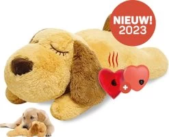 Vulpes Pets® Knuffel Hond Met Hartslag – Puppyknuffel - Hondenknuffel Voor Puppy - Snuggle Puppy - Knuffel Met Hartslag En Gratis Warmte Pad Speciaal Voor Puppy's