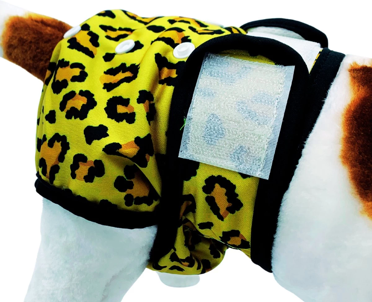 Sharon B Loopsheidbroekje Hond - Luipaard - Maat S - Wasbaar - Afbeelding 2