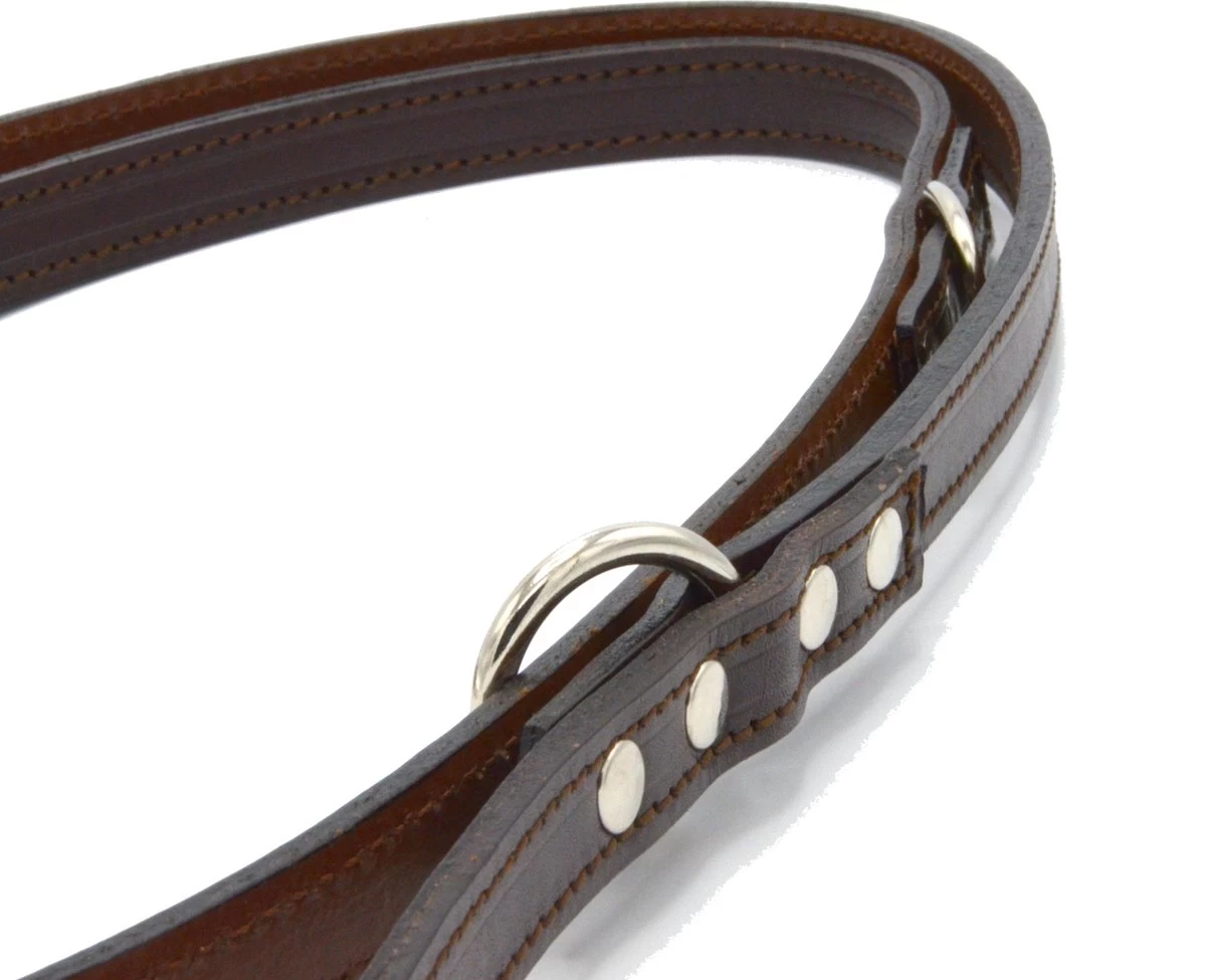 Verstelbare Trainingslijn Leer - 2 Meter - Bruin - Politielijn - Hondenriem - Hoge Kwaliteit Leer - Trainingslijn - Ambachtelijk Gemaakt In Portugal - Afbeelding 3