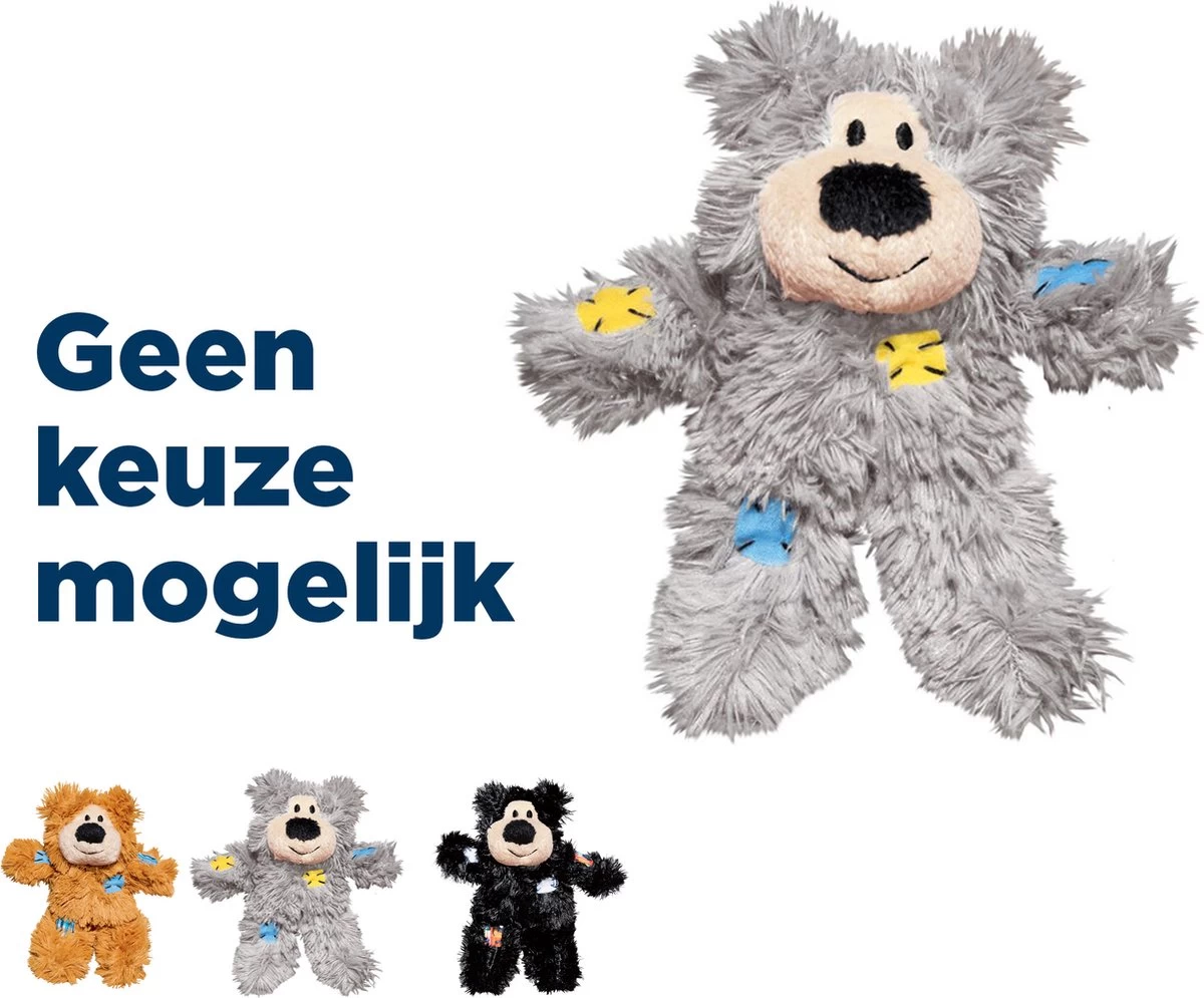 Kong Wild Knots Beer - Hondenspeelgoed - Assorti - M - 25 X 20 X 10 Cm - Afbeelding 9