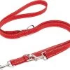 Happilax Dog Leash 2m Adjustable - Red / Reflective - 3-Step Adjustable Leash - Double Leash, Tug Leash - Geschikt Als Hondenriem Voor Grote Honden Of Als Sleepriem Voor Kleine Honden.