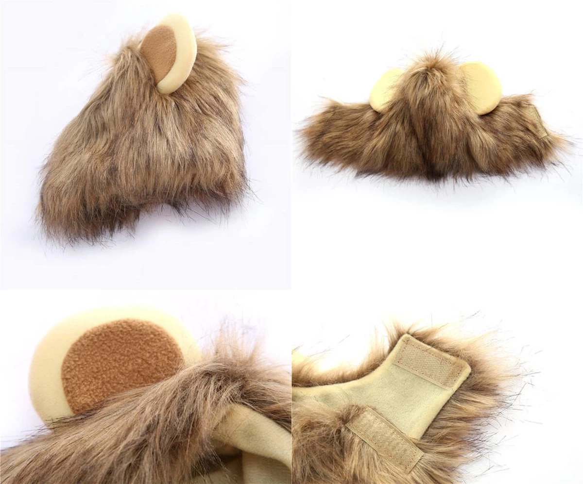 ZERO 90® Leeuwenmanen Hond - Kleding Voor Honden - Hondenmuts - Honden Kostuum - Honden Muts - Hondenoutfit - Hondenkleding - Kat Accessoires - Honden Outfit - Hondenspeeltjes - Afbeelding 3