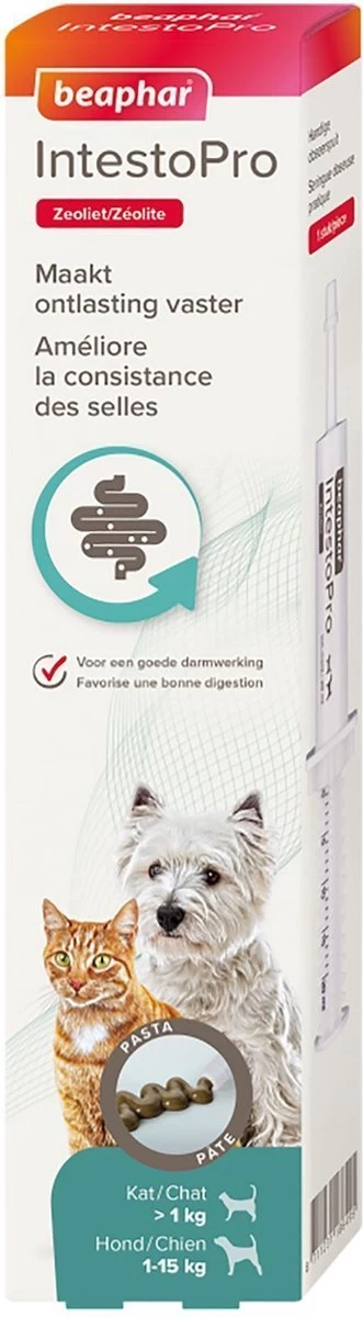 Beaphar IntestoPro Kat - Hond Tot 20 Kg 20 Tabletten Tegen Diaree - Afbeelding 2
