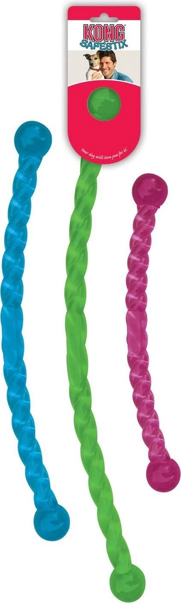 Kong Safestix Small - Kauwspeelgoed - 300mm X 88mm X 62mm - Multi - Afbeelding 7