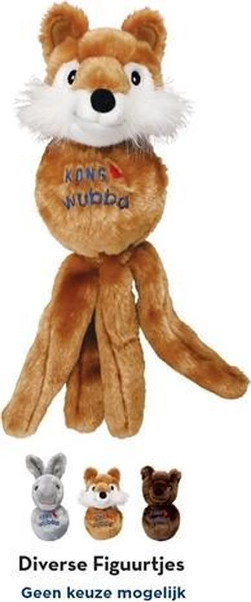Kong Wubba Friend - Hondenspeelgoed - Assorti - M - 24,4 X 12,7 X 8,4 Cm - Afbeelding 8