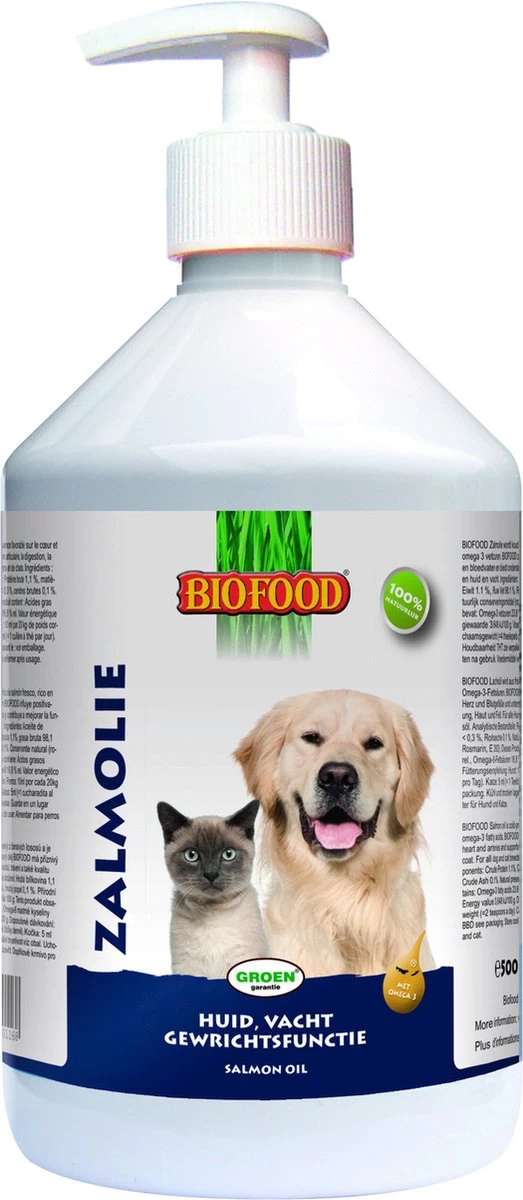 Biofood Zalmolie + Doseerpomp - 500 Ml - Afbeelding 3