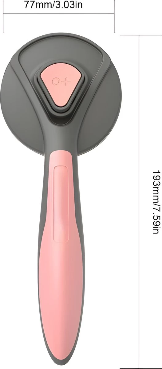 Pakeway T9 - Kattenborstel - Zelfreinigende Kattenkam - Roze - Massageborstel - 19,3 Cm - Afbeelding 3