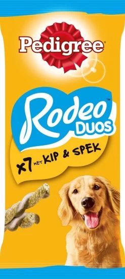 Pedigree Rodeo Duo Hondensnacks - Kip & Bacon - 10 X 7 Stuks