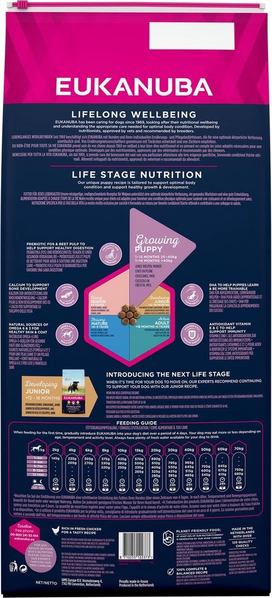 Eukanuba Dog Puppy Large Breed - Kip - Puppyvoer - 15 Kg - Afbeelding 2