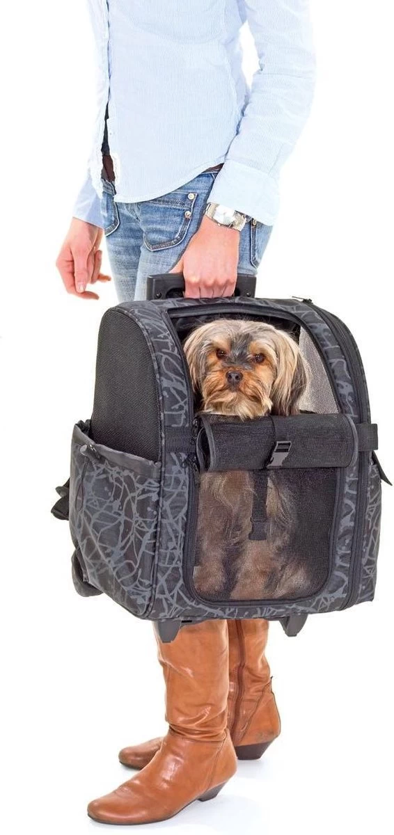 Flamingo - Hondenbuggy Smart City - Zwart - 32 X 29 X 52 Cm - Afbeelding 5