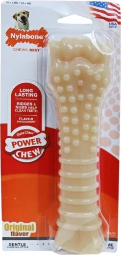 Nylabone Harde Bijters Kluif - Hondenspeelgoed - Natural - Voor Honden Tot 30 Kg