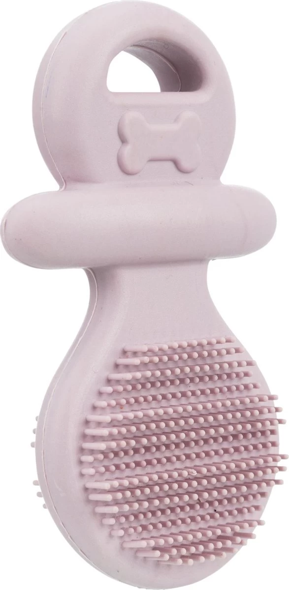 Merkloos Fopspeen Natuurrubber Paars 9 Cm ( Honden Bijtring Puppy ) - Afbeelding 3